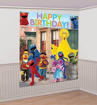 Sesame Street Giant Scene Setter Wall Decorating Kit